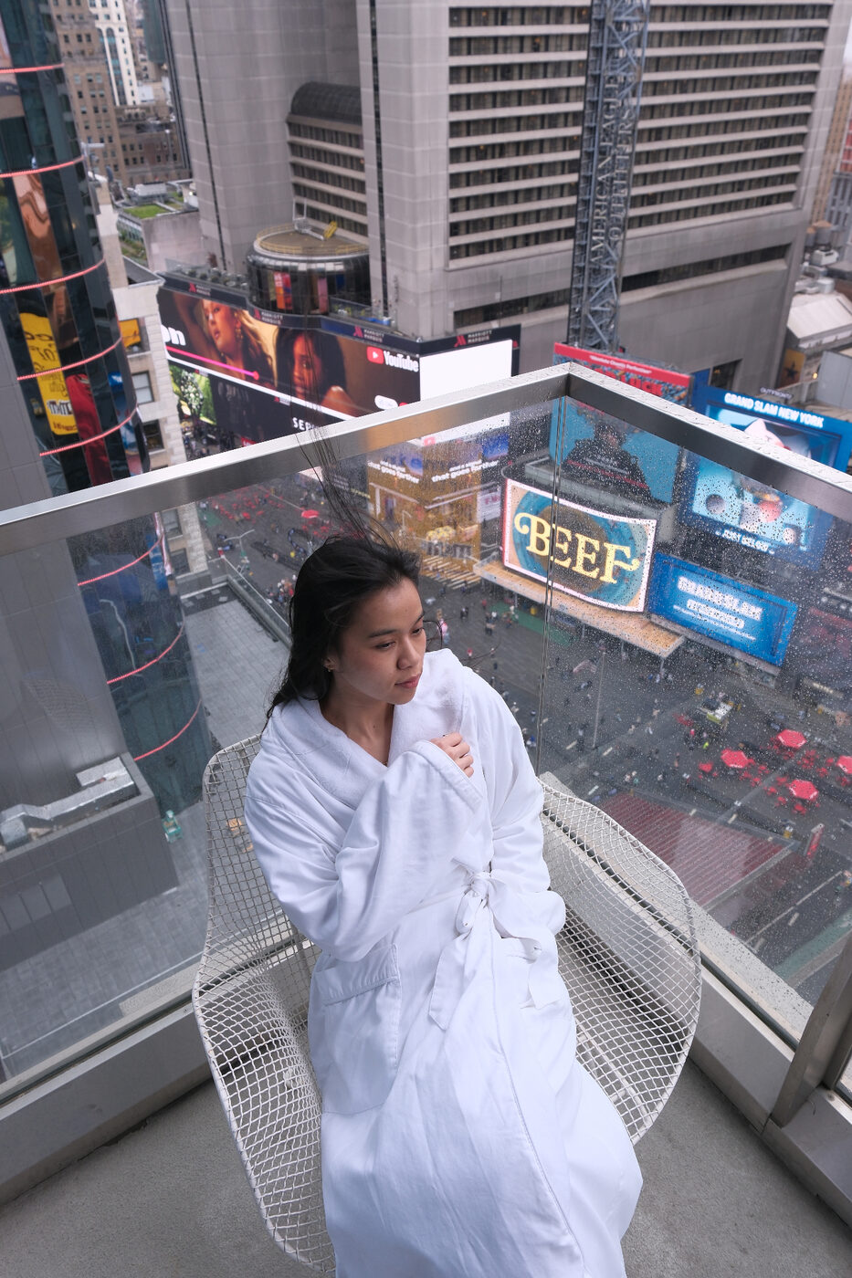 The Night I Stood on a Balcony Above Times Square
